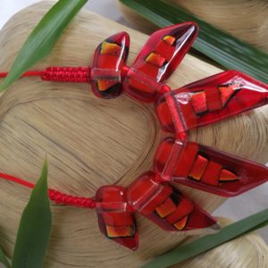 six piece glass necklace