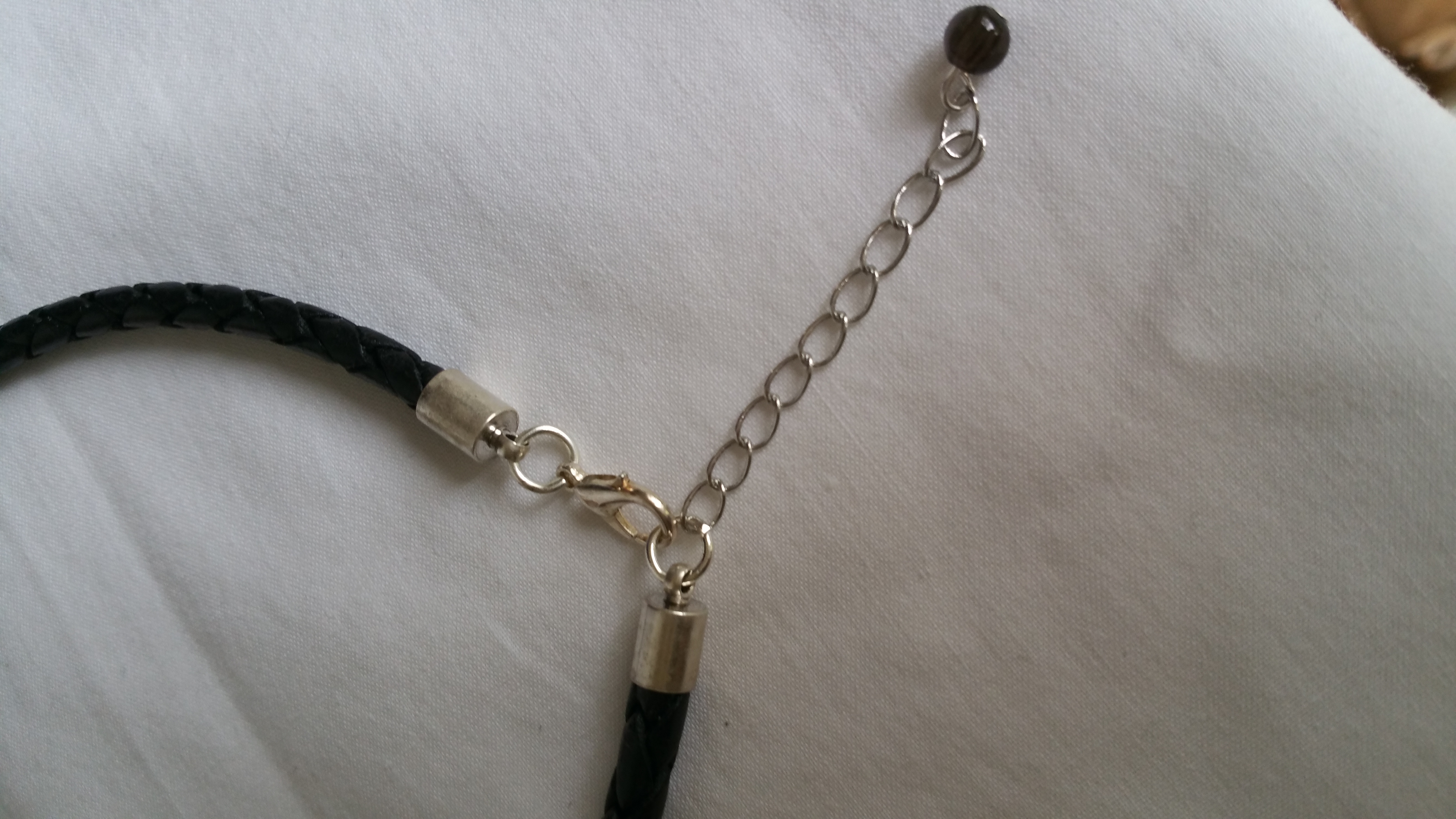 Long fused glass pendant - Image 3