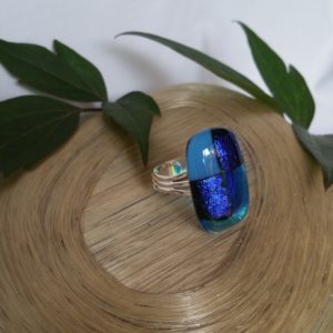 Rectangle Glass Ring